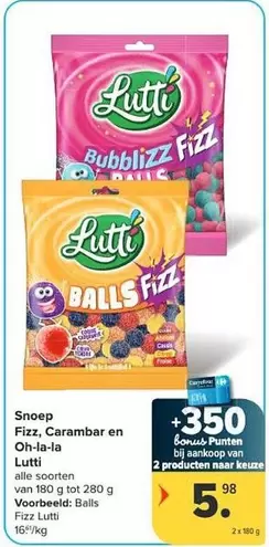 Snoep Fizz, Carambar en Oh-la-la