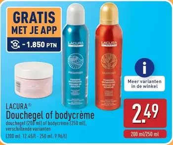De - Douchegel of bodycrème