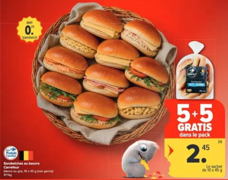 De - Sandwiches au beurre