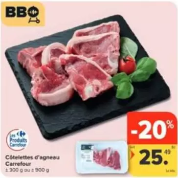 Bbq - Côtelettes d'agneau