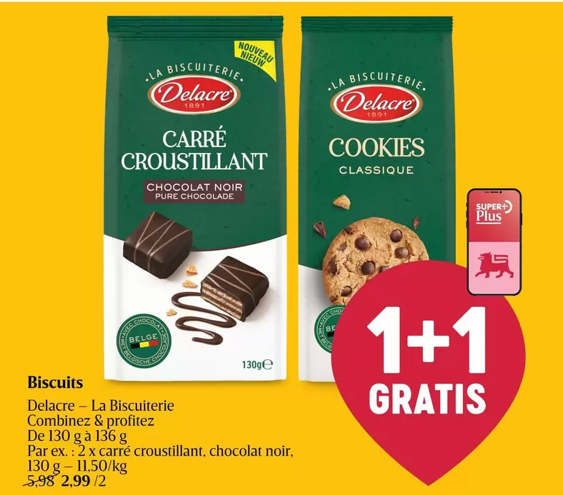 De - Carré Croustillant Chocolat Noir & Cookies Classique