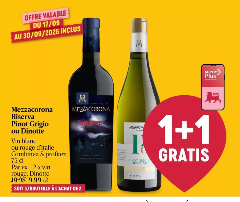Red - Pinot Grigio ou Dinotte