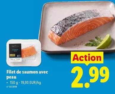 De - Filet de saumon avec peau