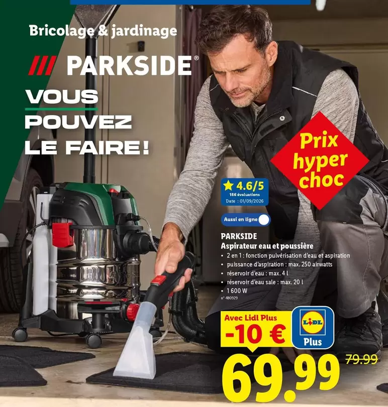 Aspirateur eau et poussière