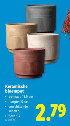 Keramische bloempot