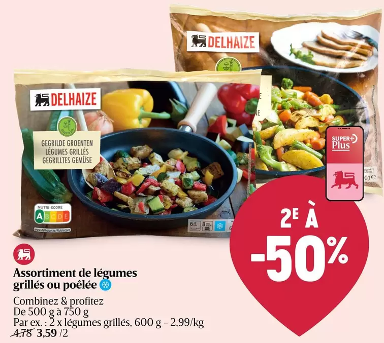 De - Assortiment de legumes grilles ou poêlée