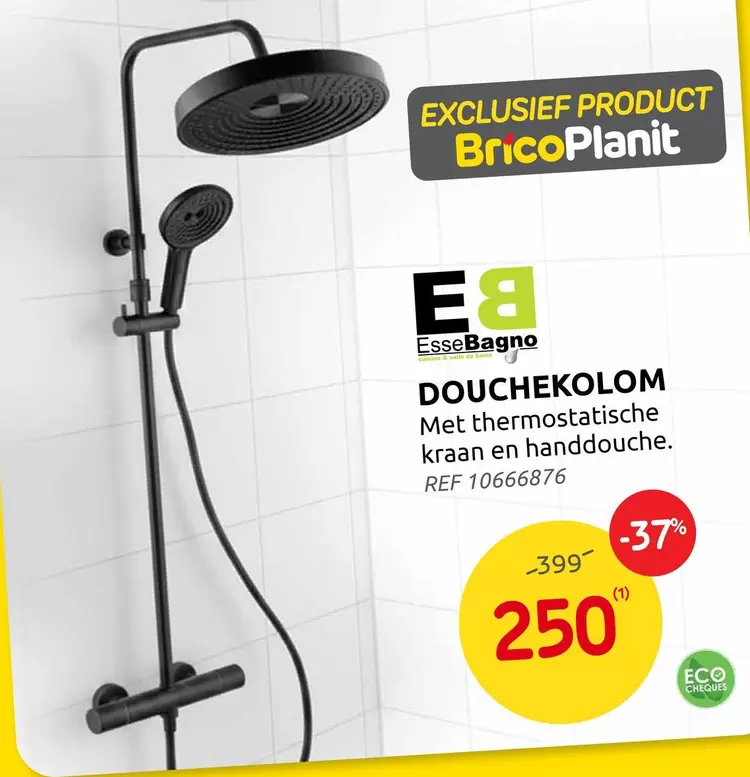 De - DOUCHEKOLOM Met thermostatische kraan en handdouche. REF 10666876