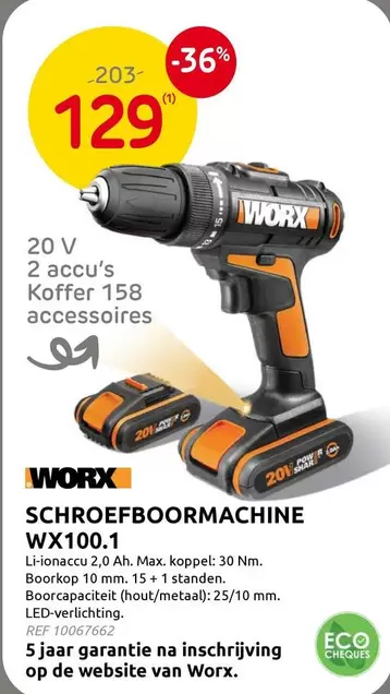 De - SCHROEFBOORMACHINE WX100.1