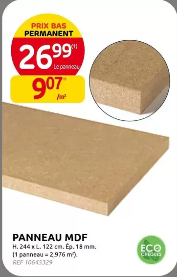 PANNEAU MDF