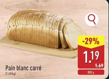 Pain blanc carré
