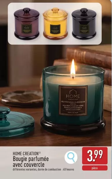 De - Bougie parfumée avec couvercle