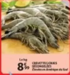 CHEVETTES CHOUES DECONGELEES