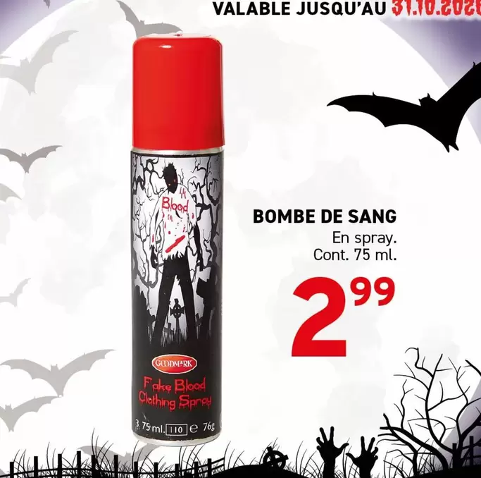 De - BOMBE DE SANG En spray
