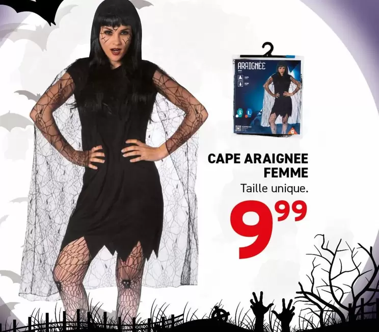 CAPE ARAIGNEE FEMME