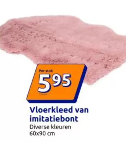 Vloerkleed van imitatiebont