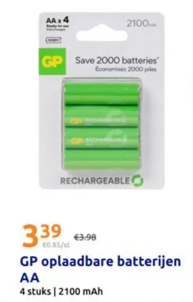 Gp - oplaadbare batterijen AA