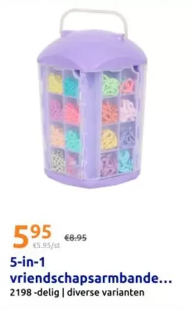 5-in-1 vriendschapsarmbanden...