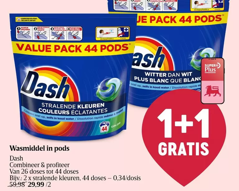 Wasmiddel in pods