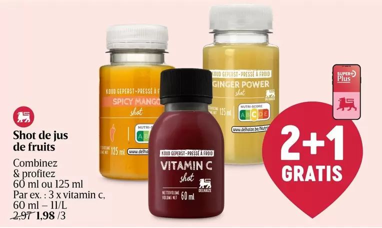 De - Shot de jus de fruits