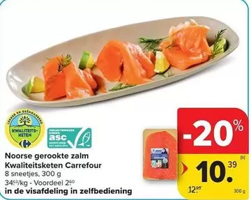 De - Noorse gerookte zalm