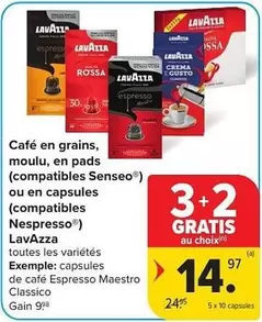 De - Café en grains, moulu, en pads ou en capsules