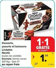 Snack - Desserts, yaourts et boissons