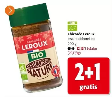 Chicor ilde{e}e Leroux instant cichorei bio