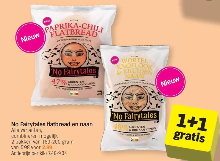 No Fairytales flatbread en naan