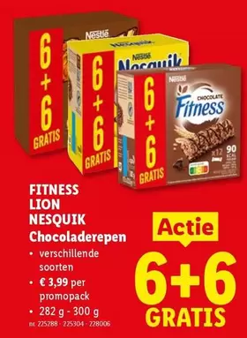 Lion - Fitness  Nesquik Chocoladerepen