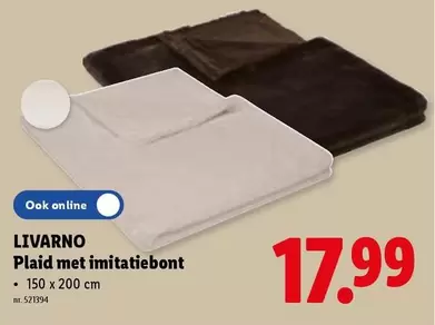 Plaid met imitatiebont