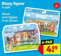 De - Bluey figuur 4-pak
