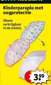 De - Kinderparaplu met oogprotectie