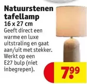 Natuurstenen tafellamp