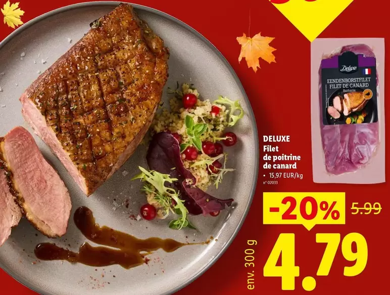 De - Filet de poitrine de canard