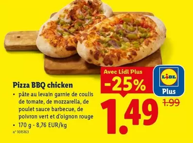 Bbq - Pizza BBQ chicken