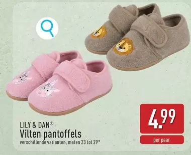 Vilten pantoffels
