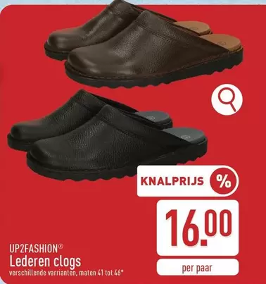 Lederen clogs