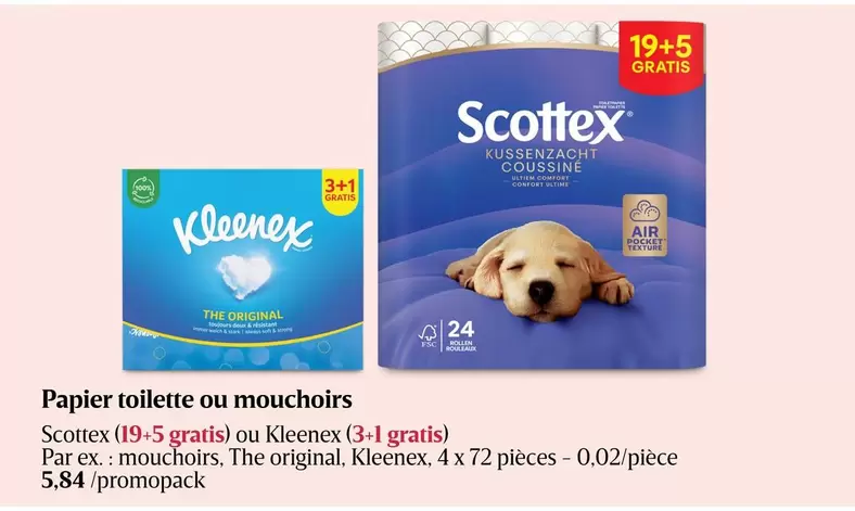 Papier toilette ou mouchoirs