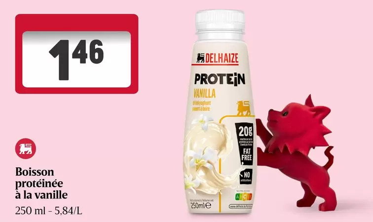 Free - Boisson protéinée à la vanille
