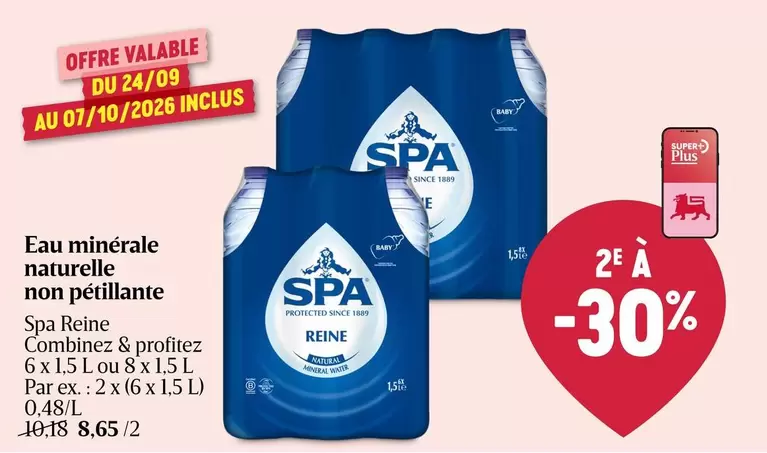 Eau min
rale naturelle non p
étillante