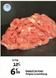 De - ÉMINCÉ DE PORC