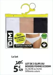 De - LOT DE 3 SLIPS OU BOXERS FEMME