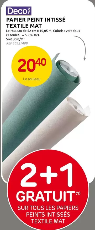 De - PAPIER PEINT INTISSÉ TEXTILE MAT