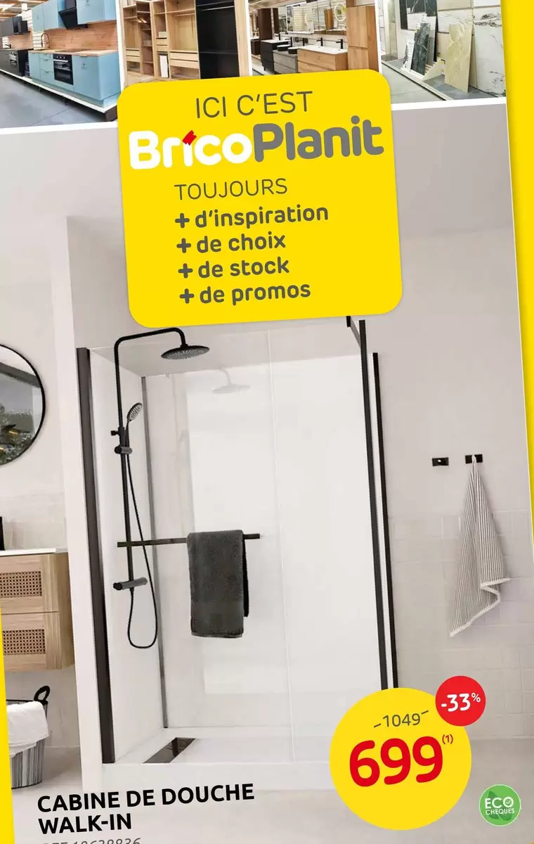 De - CABINE DE DOUCHE WALK-IN