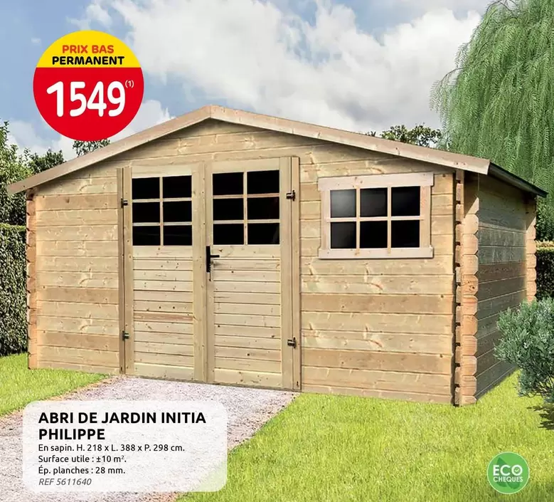 De - ABRI DE JARDIN INITIA PHILIPPE