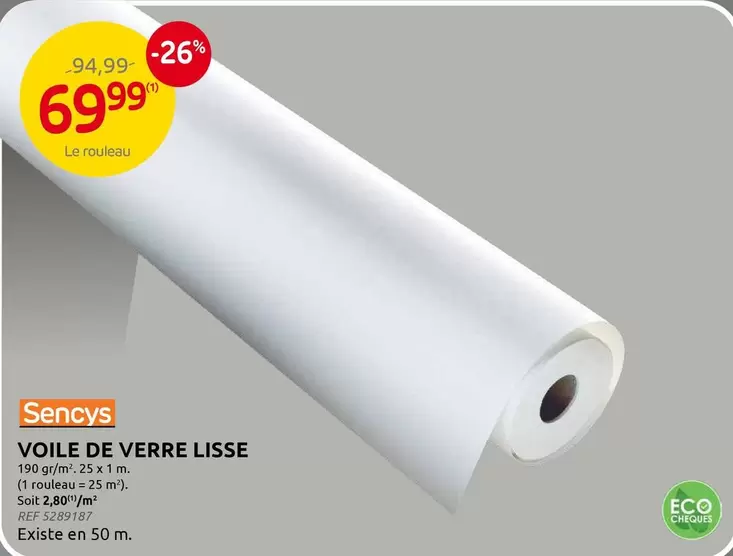 De - VOILE DE VERRE LISSE