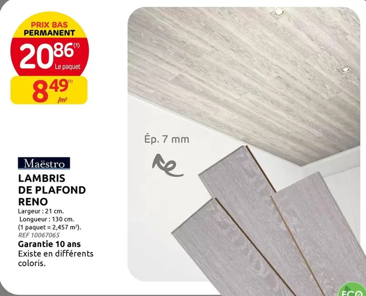 De - LAMBRIS DE PLAFOND RENO