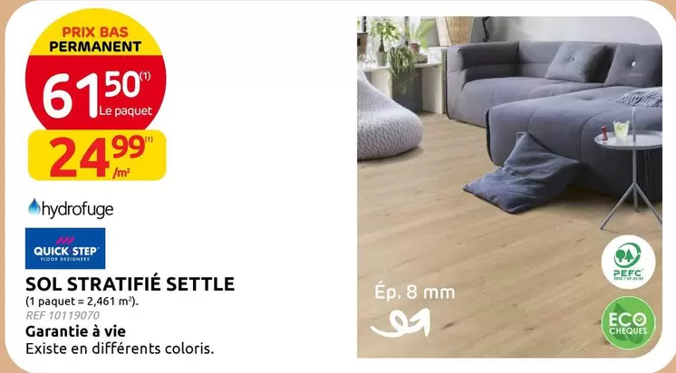 Step - SOL STRATIFIÉ SETTLE