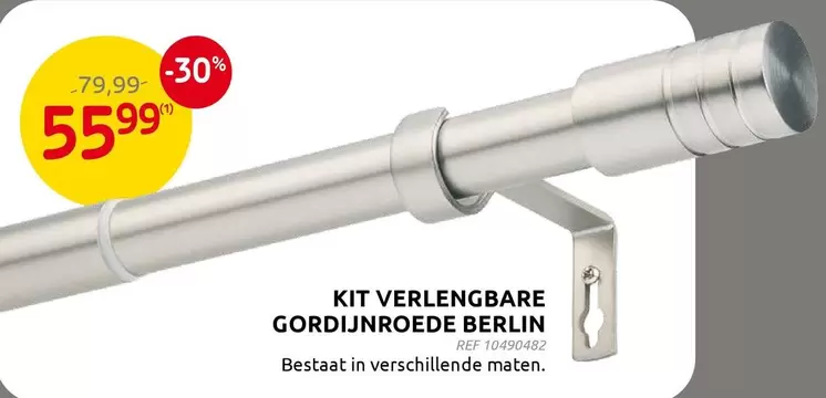 KIT VERLENGBARE GORDIJNROEDE BERLIN