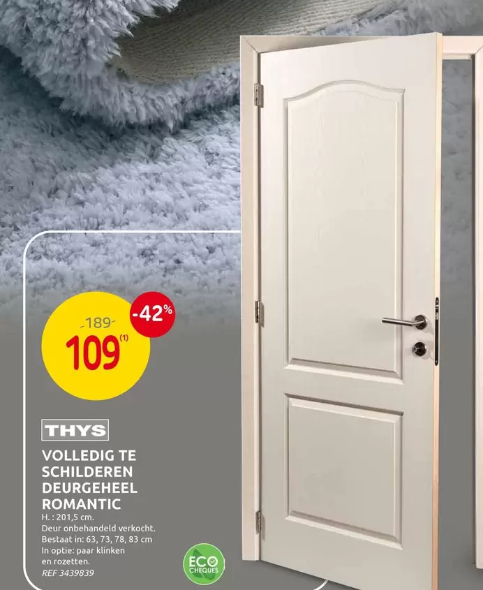 VOLLEDIG TE SCHILDEREN DEURGEHEEL ROMANTIC